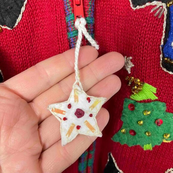 Vintage Heirloom Collectibles Scottie Dog Christmas Vest Womens Size 1X - Picture 5 of 8